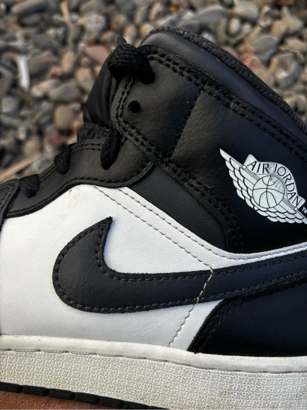 Jordan Mid-Top Sneakers - Black and White